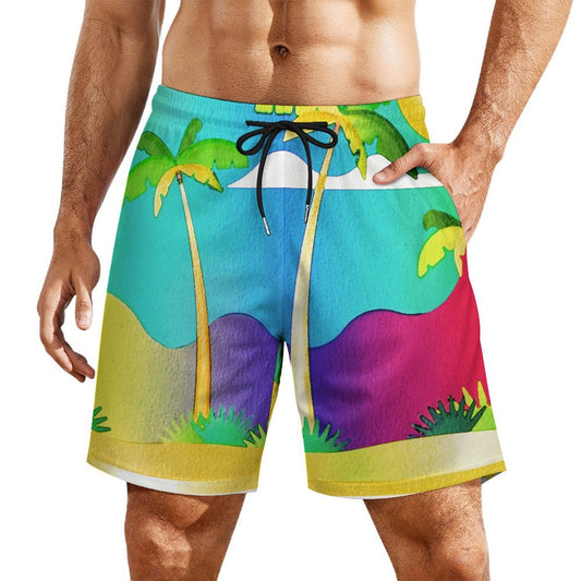 Custom Sport Beach Pants | Personalized Mesh & Milk Silk Shorts