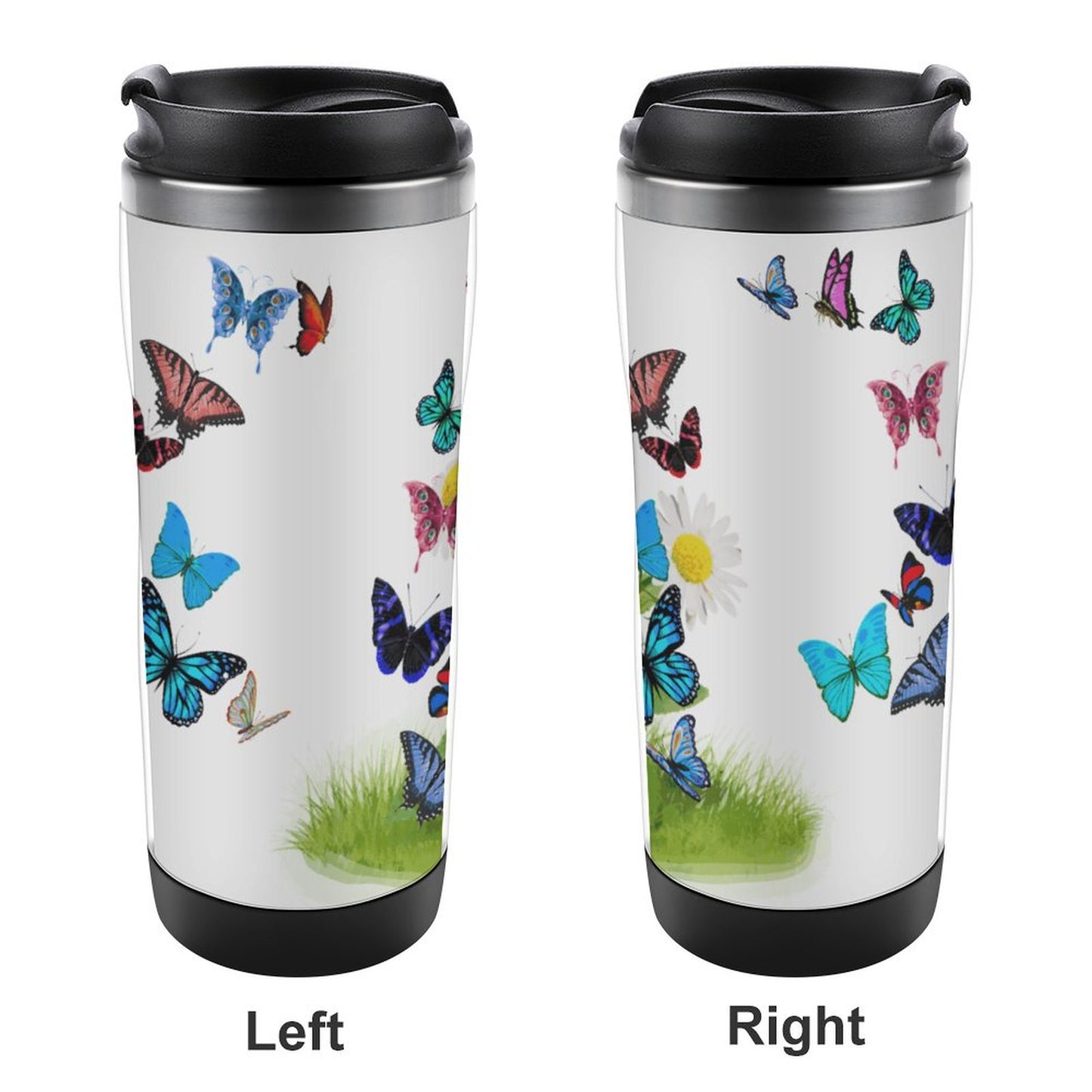 Custom Insert Travel Mug: Personalized Stainless Steel Photo Tumbler
