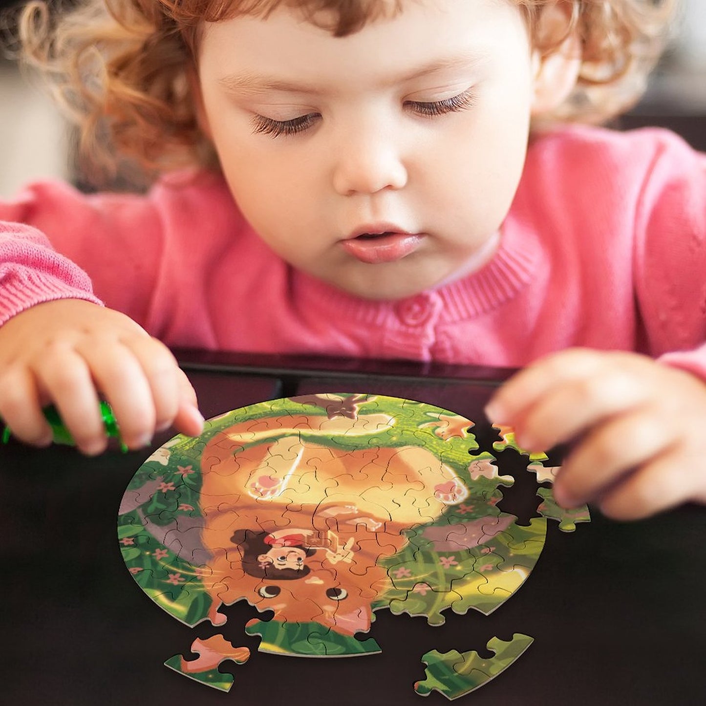 Wooden Animal Shaped Puzzle | UV Printed Poplar Jigsaw with Whimsy Pieces