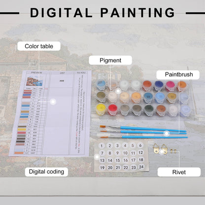 Custom Paint by Numbers Kit | From Your Landscape Photo to Art