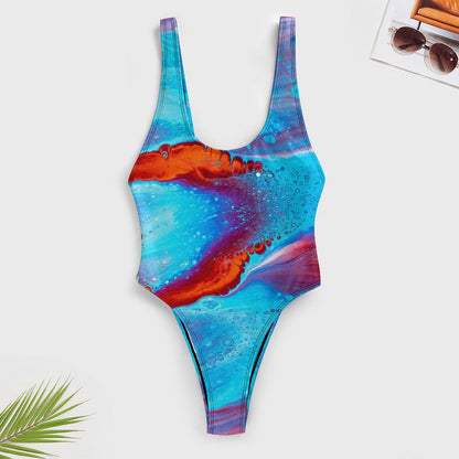 Custom One-Piece Swimsuit | Personalized Luminous Swimwear