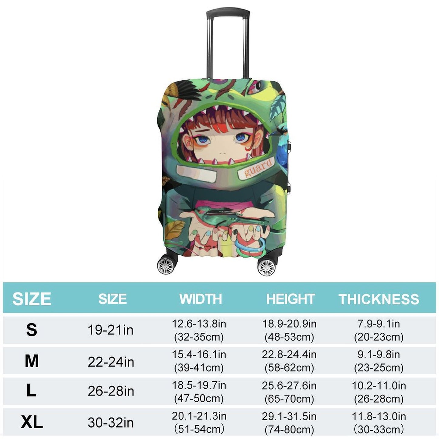 Custom Luggage Cover | Personalized Suitcase Protector with Photos