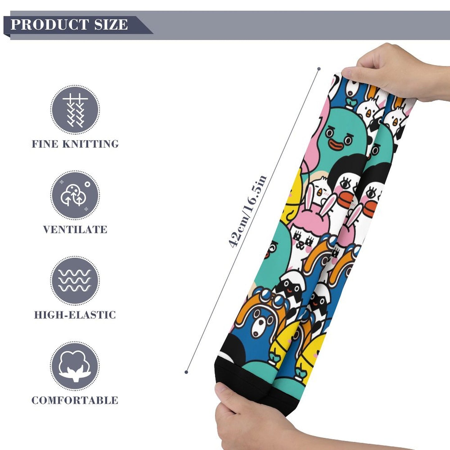Custom 360 Print Socks | All-Over Seamless Photo Socks
