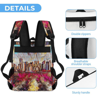 Personalized Insulated Cooler Backpack with Full-Print Custom Design