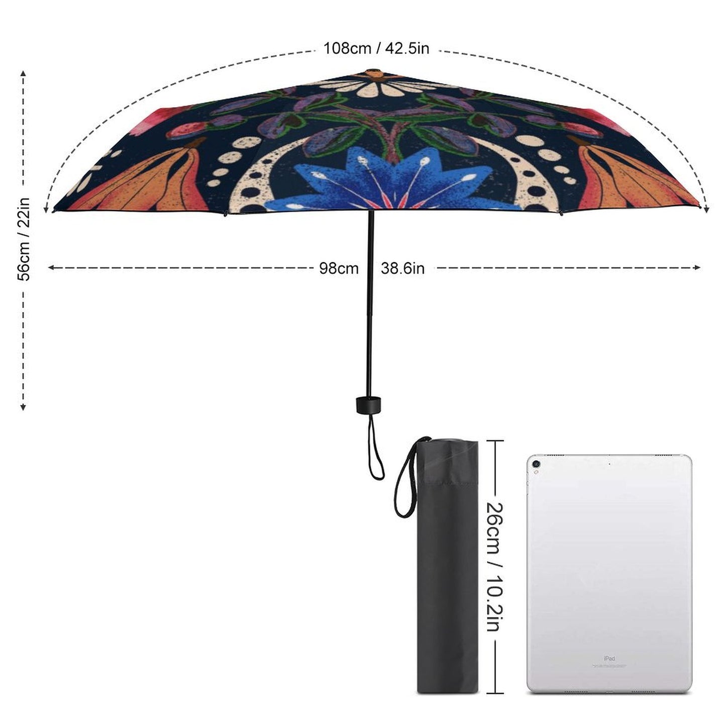 Design a Custom UV Umbrella | Compact Manual Sun & Rain Protector