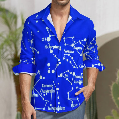Custom Linen-Blend Shirt | Personalized Men's Casual Button-Down
